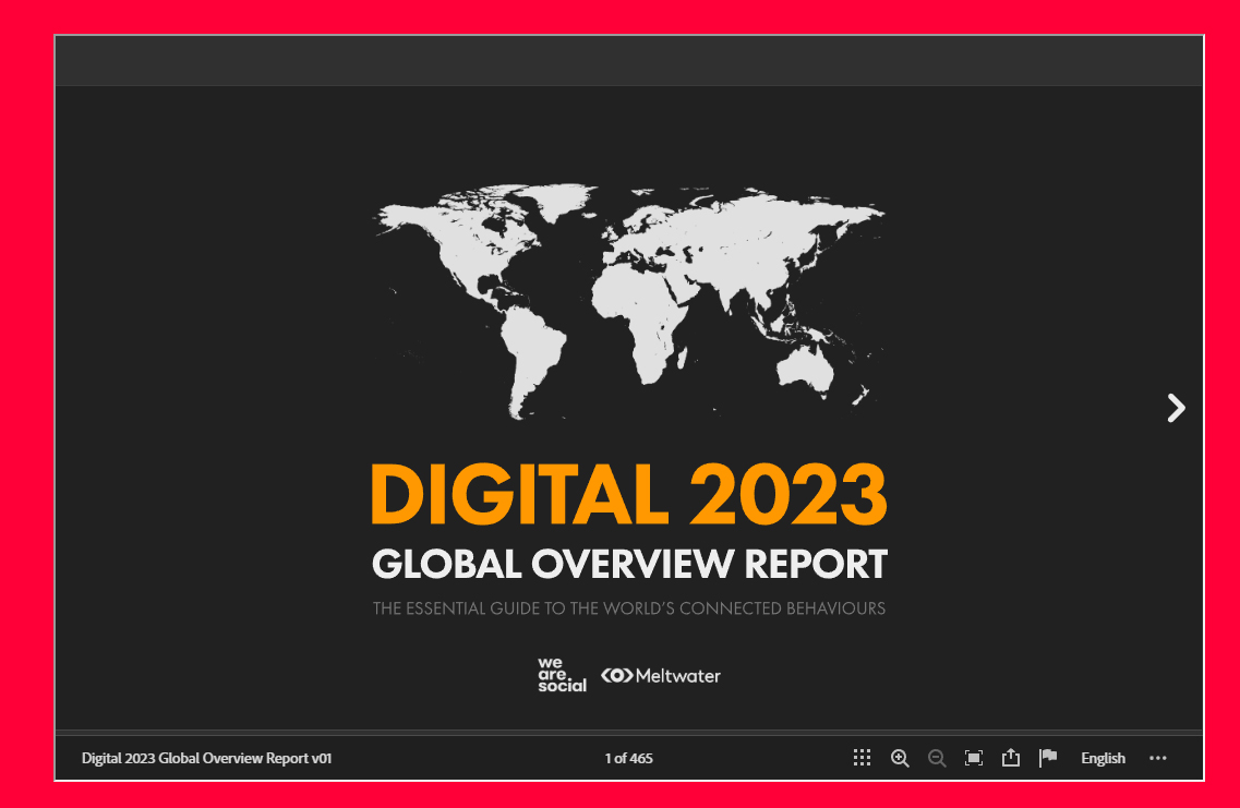 Digital 2023 -We Are Social