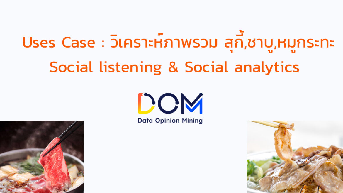 Uses Case : เจาะ Lifestyle การกินจองคิวนาน ๆ สุกี้,ชาบู,หมูกระทะ ด้วย Social listening DOM (Insight ERA)