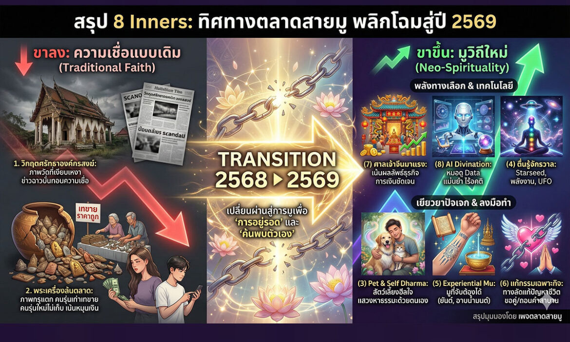 2026 สรุป 8 Inners ที่เก็บข้อมูลในโลกออนไลน์ และ การเดินทางสายมู บอกได้ว่าปีหน้าจะ